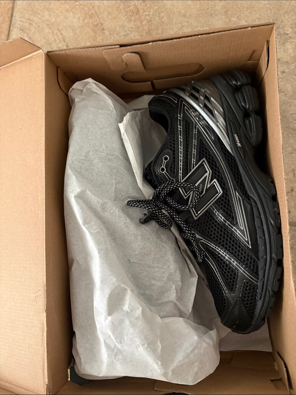New Balance 1906R Men's Black and Silver Athletic Running Shoes